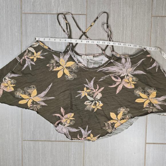 Free People We The Free Hey Girl Tank Strappy Top LG Army Combo RRP£42 - Picture 3 of 7